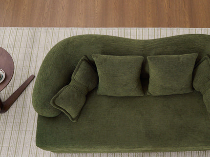 Foldable Sofa Bed, Boneless Couch Convertible Sleeper With 4 Pillows