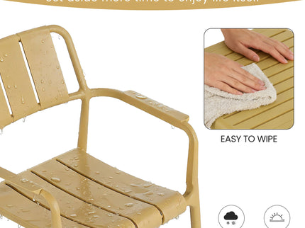 3 Piece Indoor / Outdoor Leisure Table And Chair Set