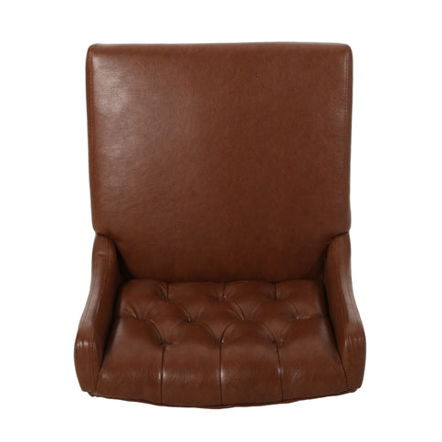 Solstara - Upholstered Dining Barstool With Button Tufted And Wing Back