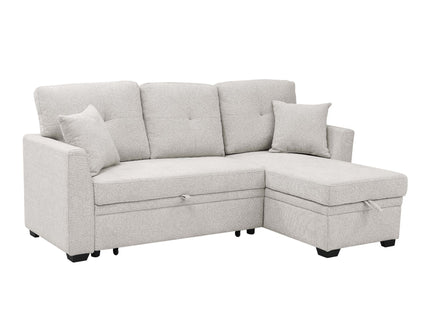 Upholstered Sectional & Pull Out Bed And Chaise Storage