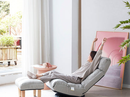 Adjustable Japanese Reclining Floor Chair Sofa With Metal Frame For Living Room