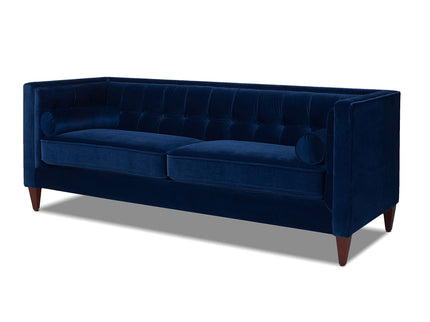 Jack - Modern Tuxedo Tufted Sofa - Navy Blue