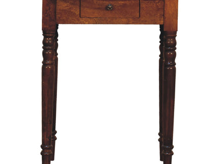 Turned Leg Writing Desk - Chestnut