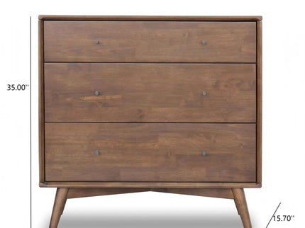 Caroline - Dresser 3 Drawer - Brown / Wood