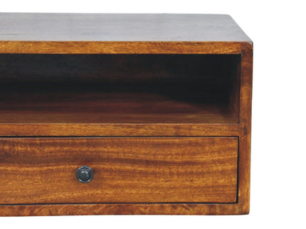 Lunar - 2 Drawer Wall Mounted Media Unit - Brown