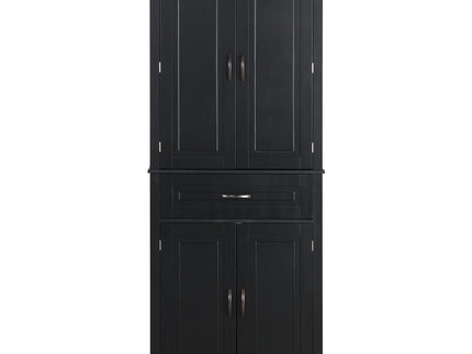 Bathroom Storage Cabinet With Doors And Drawer, Adjustable Shelf