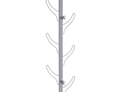 Vertical Eight Hook Coat Rack Wall Mount