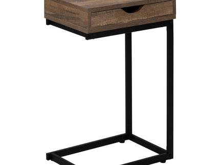 Accent Table, C - Shaped Contemporary Elegant Desig