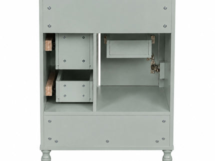 Modern Bathroom Vanity With Sink, Soft Close Doors, 3 Drawers