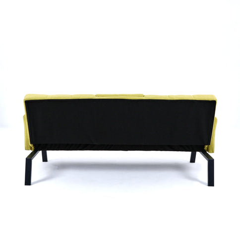 Sofa Bed With Foldable Design And Cup Holder - Green
