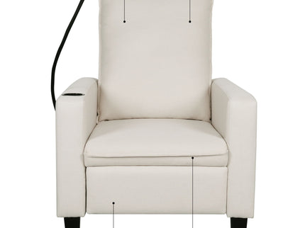 Recliner Chairs For Adults, Adjustable Recliner Sofa With Mobile Phone Holder & Cup Holder, Modern Reclining Chairs Fabric Push Back Recliner Chairs For Living Room, Bedroom