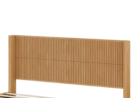 Platform Bed Frame With Headboard, Floor Standing Design