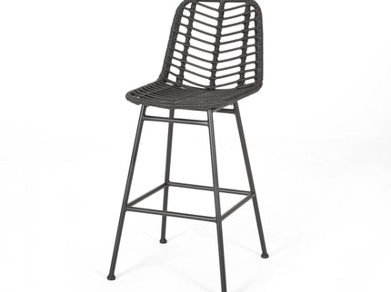Sawtelle - Outdoor Wicker Barstools (Set of 2)