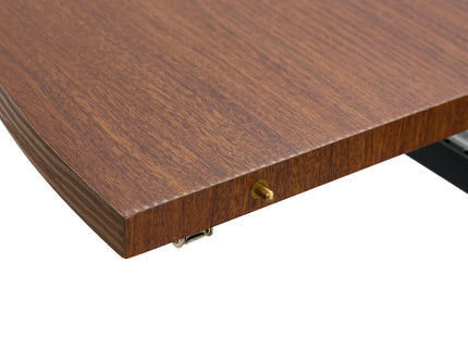 Extendable Round Dining Table - Walnut