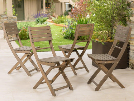 Positano - 4 Piece Foldable Chair - Gray