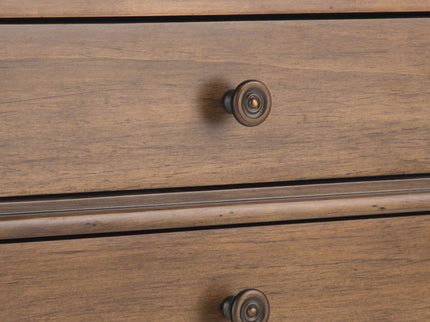 Carlton - Bedside Table - Rustic Natural Aged Brown