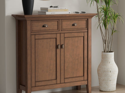 Redmond - Entryway Cabinet With Adjustable Shelves And Drawers - Brown