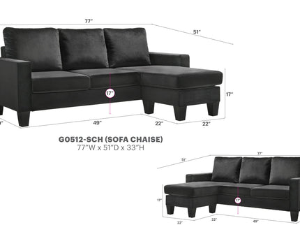 Jessica - Sofa Chaise