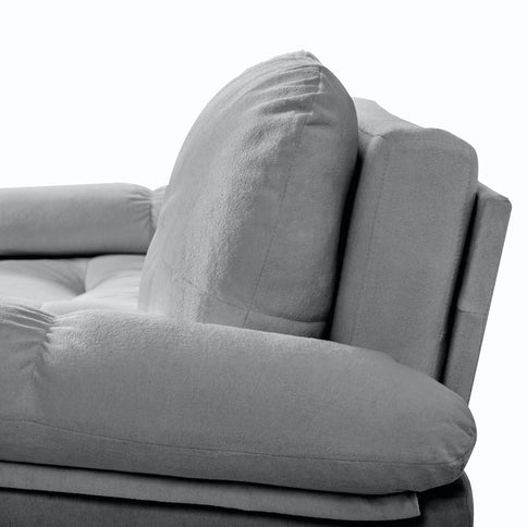 Convertible Pull Out Sofa Bed Queen Size, 3 In 1 With Side Storage