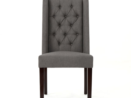 Sophisticated Tufted Dining Chair With High Back Design