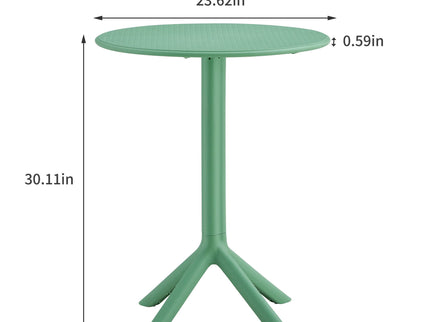 3 Piece Plastic Arm Chair Bistro Grs Premium Ocean Plastic