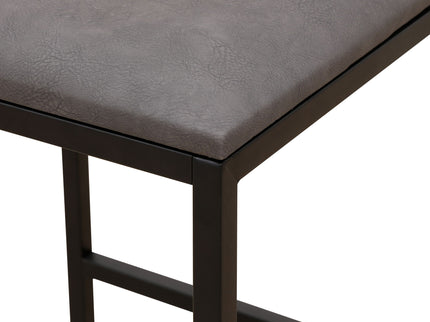 Elegant Bar Stool Set With Backrest And Footrest, Counter Height (Set of 2)