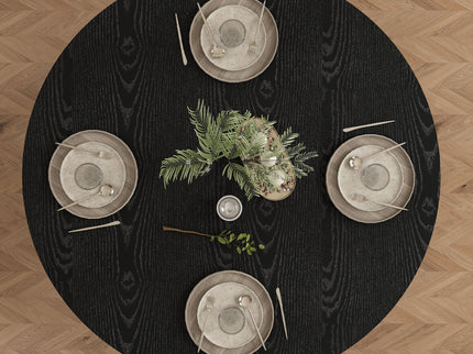 Round Dining Table With Strip Base