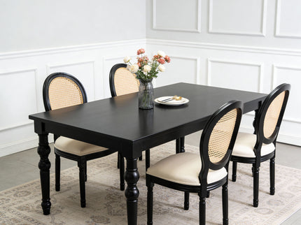 French Country Dining Chairs With Round Back (Set of 2)