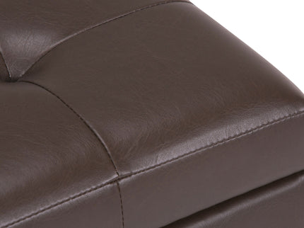 Cosmopolitan - Storage Ottoman - Chocolate Brown