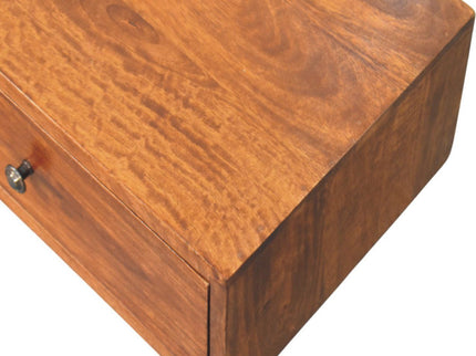 Lunar - 2 Drawer Wall Mounted Console - Brown