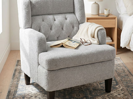 Modern Tufted Upholstered Accent Chair For Living Room