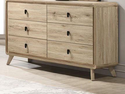 Dresser, 6 Drawers Storage - Beige