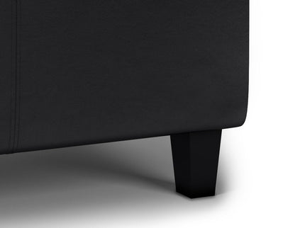 Avalon - Tray Storage Ottoman With Lift Up Lids - Midnight Black
