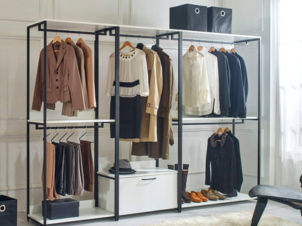 Fiona - Freestanding Walk-In, Closet System - White