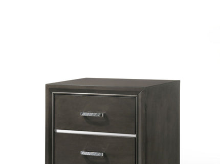 Carine II - Nightstand - Gray