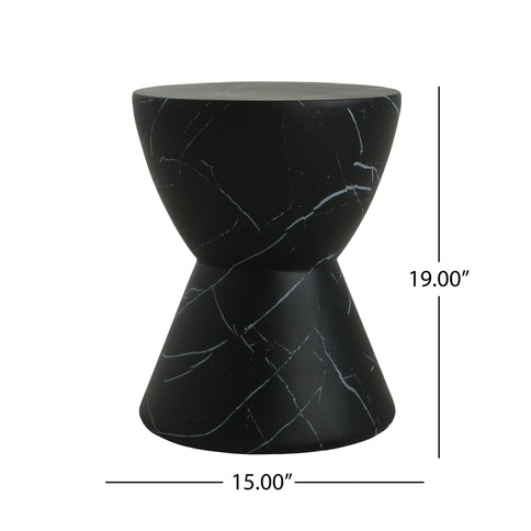 Outdoor, Lightweight Concrete Side Table