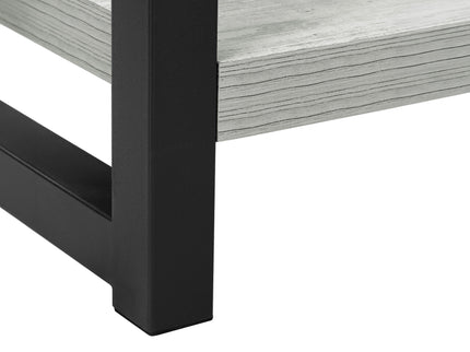 Accent Side Table, Narrow, Small, 2 Tier, Contemporary And Modern