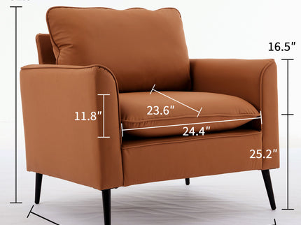 Nordic Retro Light Luxury Upholstered Sofa Chair