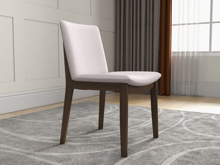 Laura - Mid-Century Modern Solid Wood Dining Chair (Set of 2)