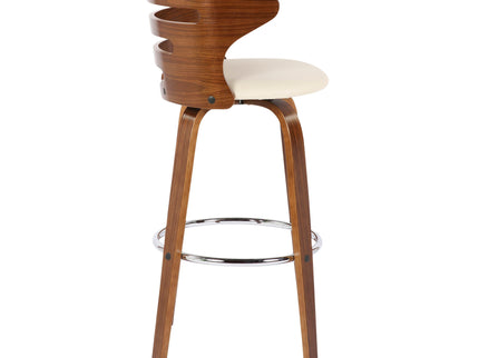 Cosini - Mid Century Modern Fixed Height Barstool With Swivel (Set of 2)