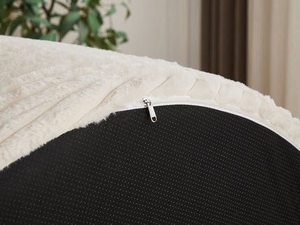 Modern Single Sofa With Backrest Pillow For Living Room