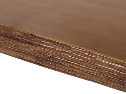 Modern Industrial Breakfast Bar Table, Metal Hairpin Legs & Wood Veneer Top - Natural