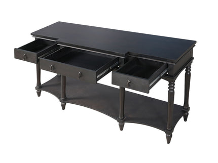 Retro Console Table With 3 Soft Close Drawers