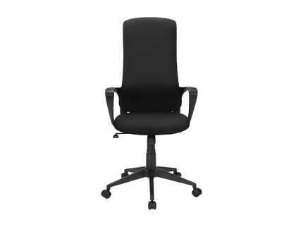 Office Chair With Adjustable Height, Armrests, Swivel - Black