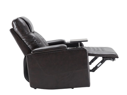 Power Motion Recliner With USB Charging Port And Hidden Arm Storage 2 Convenient Cup Holders Design And 360 Degree Swivel Tray Table
