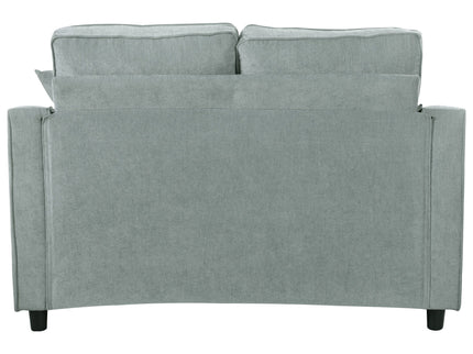 Modern Chaise Lounge Upholstered Sofa Couch With Tufted Seat And Detachable Pillows For Living Room