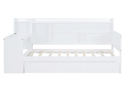 Daybed With 3 Drawers USB Ports And Desk