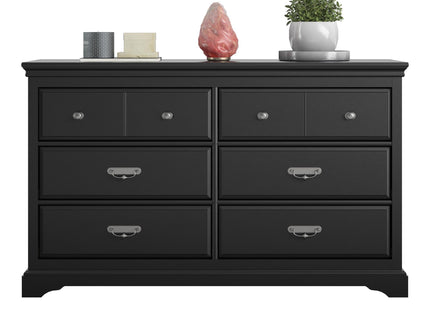 Bristol - 6 Drawer Dresser - Black