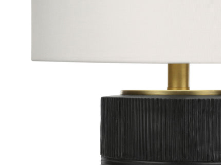 Table Lamp, Lighting, Resin, Contemporary - Black / Cream