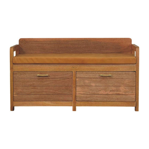 Oxford - 2 Drawer Storage Bench - Beige